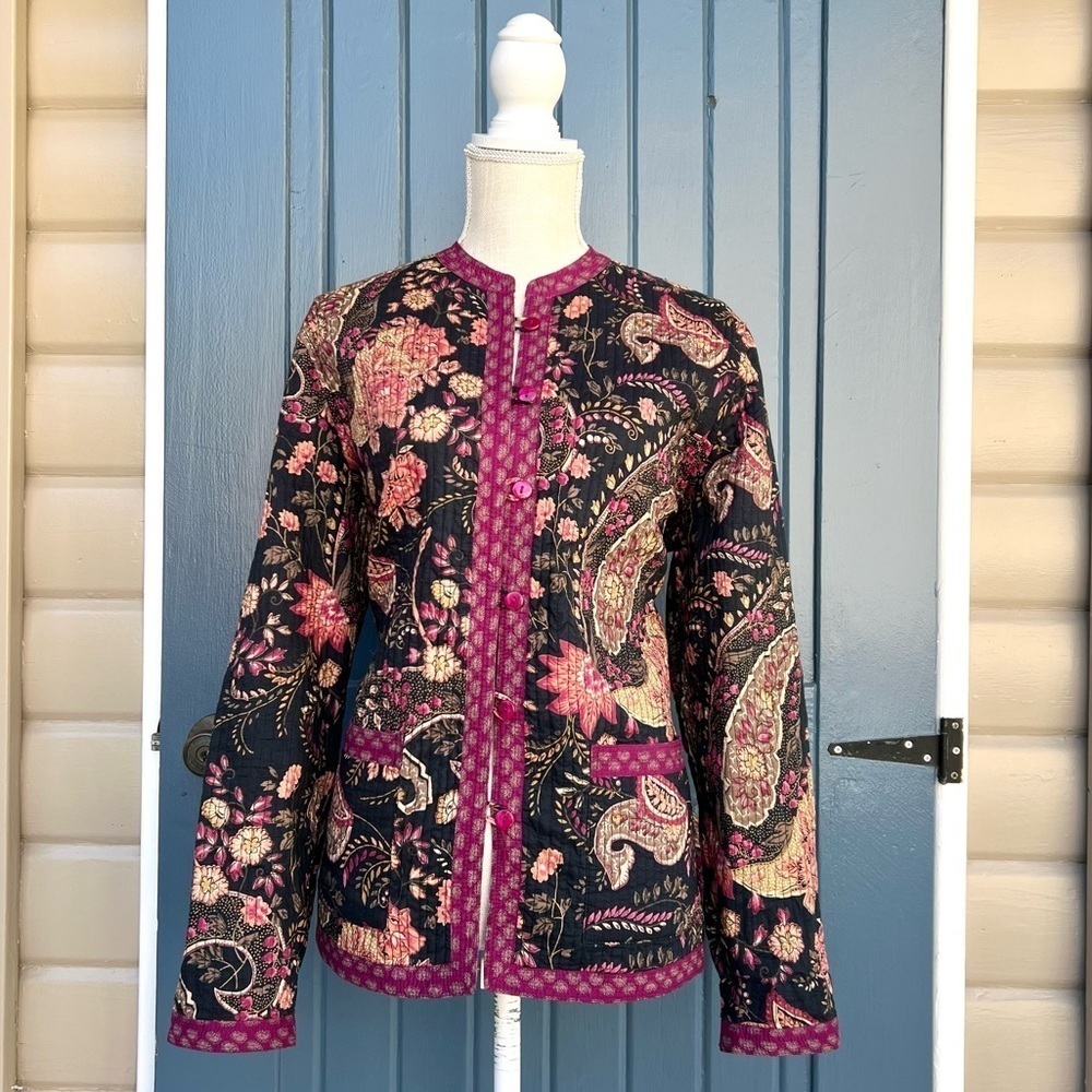 Appleseed's Quilted Jacket Women Size Large